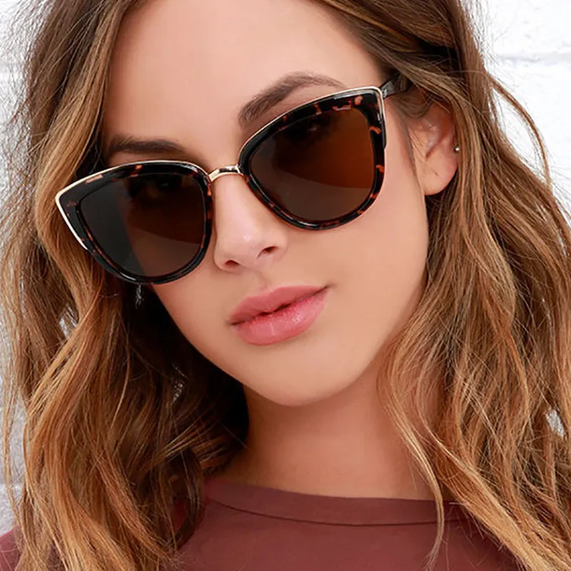 Women Vintage Cat Eye All-match Sunglasses