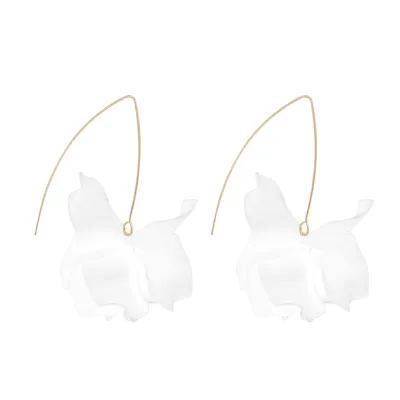 Creative Flower Shaped Resin Earrings for Women