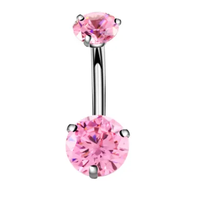 Simple Geometric Design Zircon Decorative Stainless Steel Unisex Constellation Piercing Jewelry