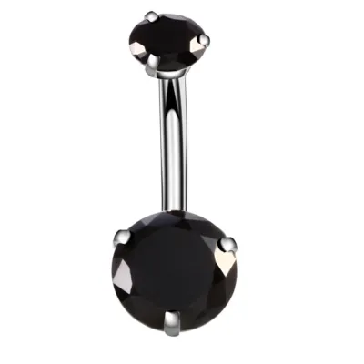 Simple Geometric Design Zircon Decorative Stainless Steel Unisex Constellation Piercing Jewelry