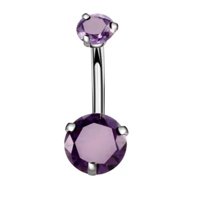 Simple Geometric Design Zircon Decorative Stainless Steel Unisex Constellation Piercing Jewelry