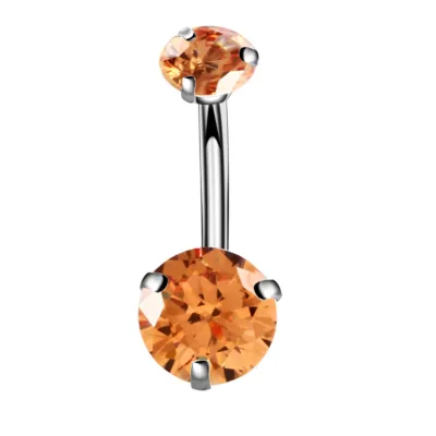 Simple Geometric Design Zircon Decorative Stainless Steel Unisex Constellation Piercing Jewelry