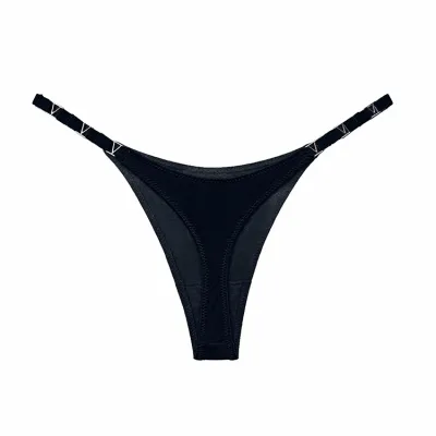 3 Pcs/Set Women Sexy Low Waist Color Blocking T-back Panties