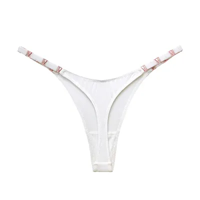 3 Pcs/Set Women Sexy Low Waist Color Blocking T-back Panties