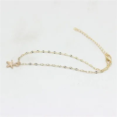 Single Chain Starfish Pendant Anklet Women's Anklet