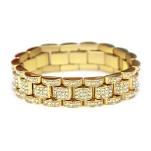 Hip-hop Men Fashion Plated Alloy Bracelet