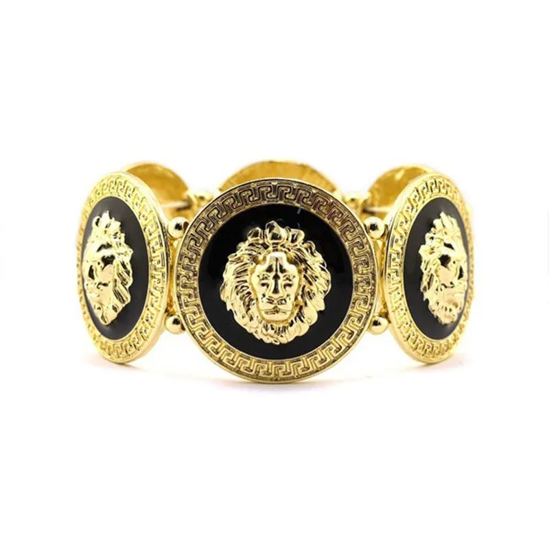 Men Hip-hop Jewelry Good Quality Alloy Chain Coin Bracelet