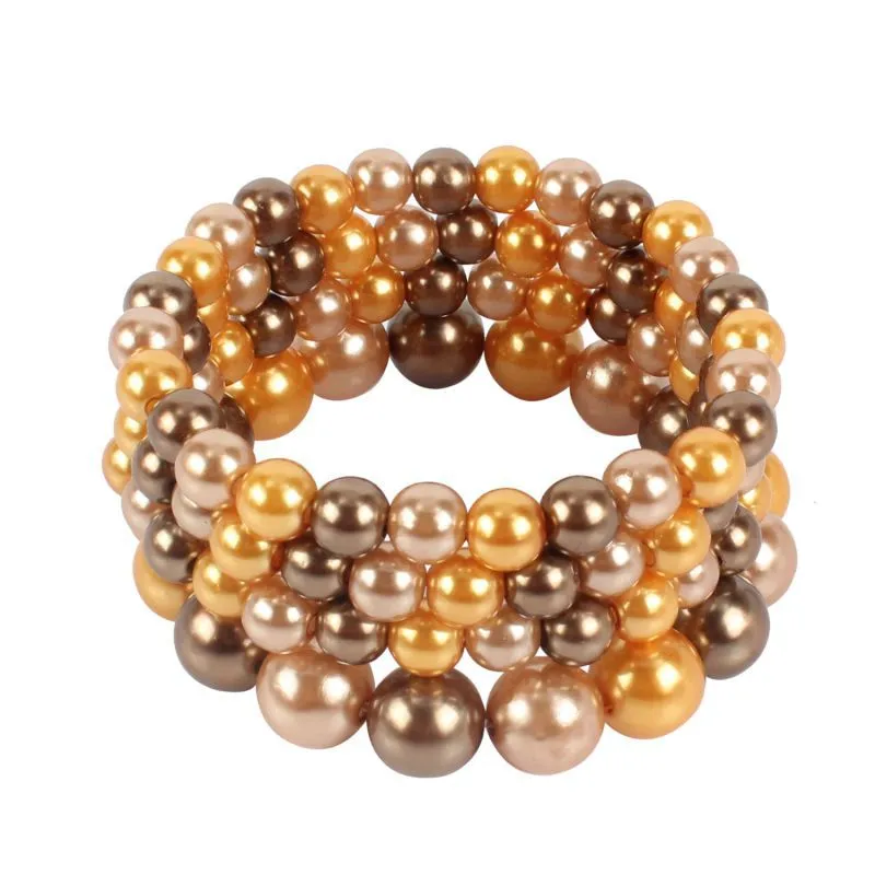 Fashion Multi-layer Beaded Imitation Pearl Bracelets