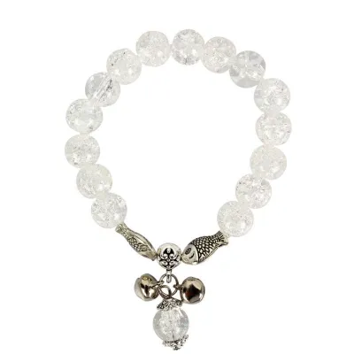 Boho Glass Beads Kiss Fish Pattern Charm Bracelet Women's