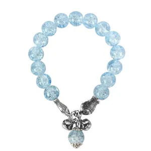 Boho Glass Beads Kiss Fish Pattern Charm Bracelet Women's