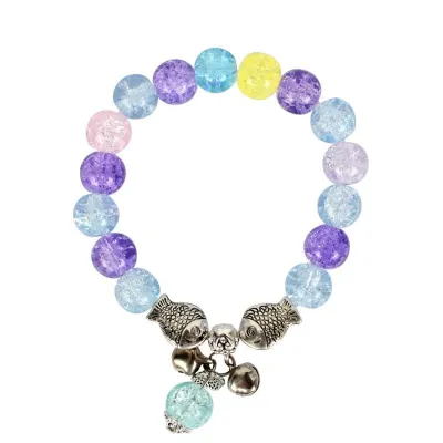 Boho Glass Beads Kiss Fish Pattern Charm Bracelet Women's