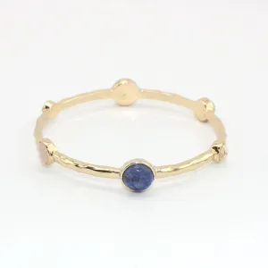 Fashion Multicolor Natural Stone Decor Unique Women Bangle