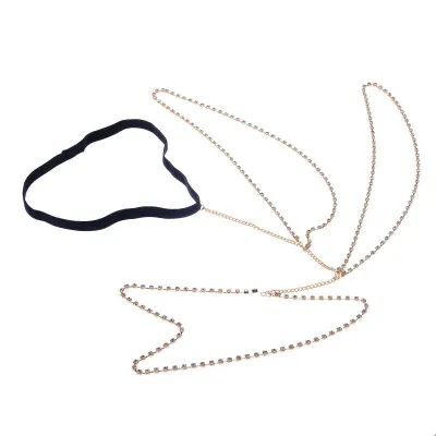 Exquisite Rhinestone Crystal Design Women's Multilayer Thigh Jewelry Chain