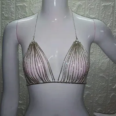 Women Sexy Vintage Pattern Metal Chain Body Jewelry
