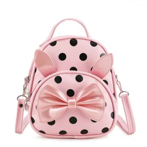 Sweet Girl Dot Bunny Pattern Backpack