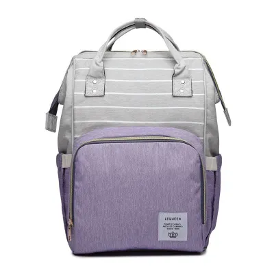 Fashion Patchwork Large Capacity Baby Diaper Bag Polyester