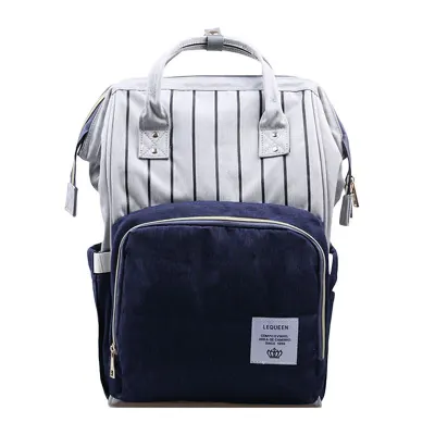 Fashion Patchwork Large Capacity Baby Diaper Bag Polyester
