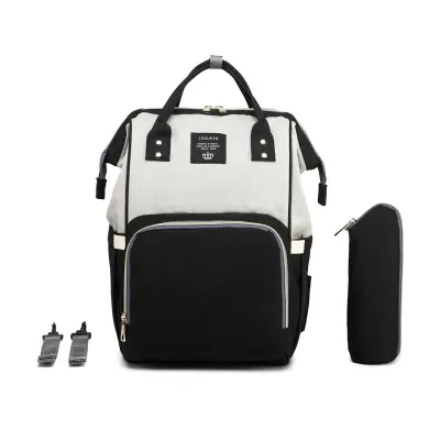USB Port Color Blocking Travel Baby Diaper Bag for Kids