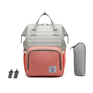 USB Port Patchwork Multifunction Maternity Nursing Kids Bag