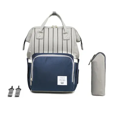 USB Port Patchwork Multifunction Maternity Nursing Kids Bag