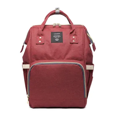 Wholesale Solid Color Maternity Waterproof Diaper Bag Oxford Cloth