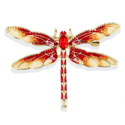 Wholesale Women Multicolor Enameled Dragon Pattern Brooch