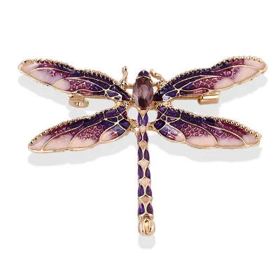 Wholesale Women Multicolor Enameled Dragon Pattern Brooch