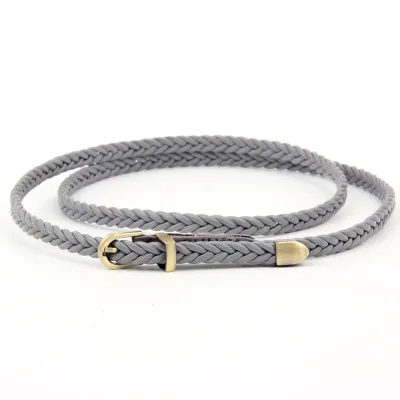Vintage Style Women Handmade Braided Slim Belt