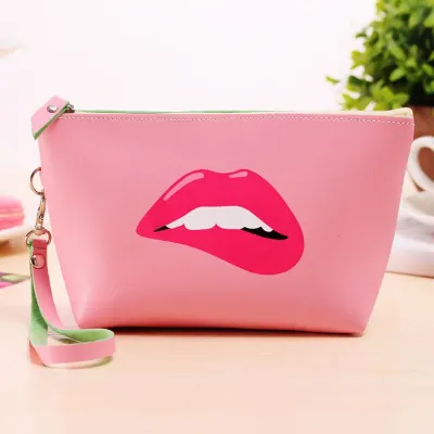 Cartoon Pattern Waterproof Large Capacity Cosmetic Bag PU