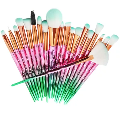 New Arrival Gradient Handle High Quality Cosmetic Brushes 20pcs/Set