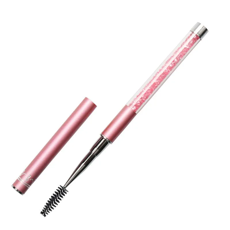 10 Color Options Portable Diamond Handle Design Makeup Eyelash Brush