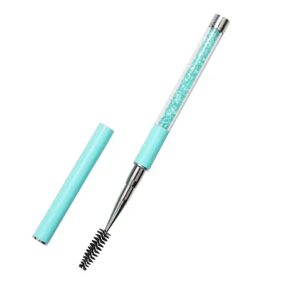 10 Color Options Portable Diamond Handle Design Makeup Eyelash Brush