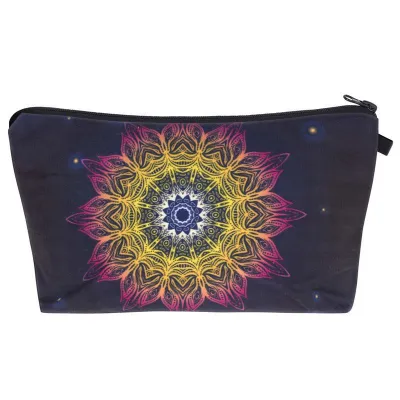 Mandala Geometric Pattern Portable Cosmetic Storage Bag