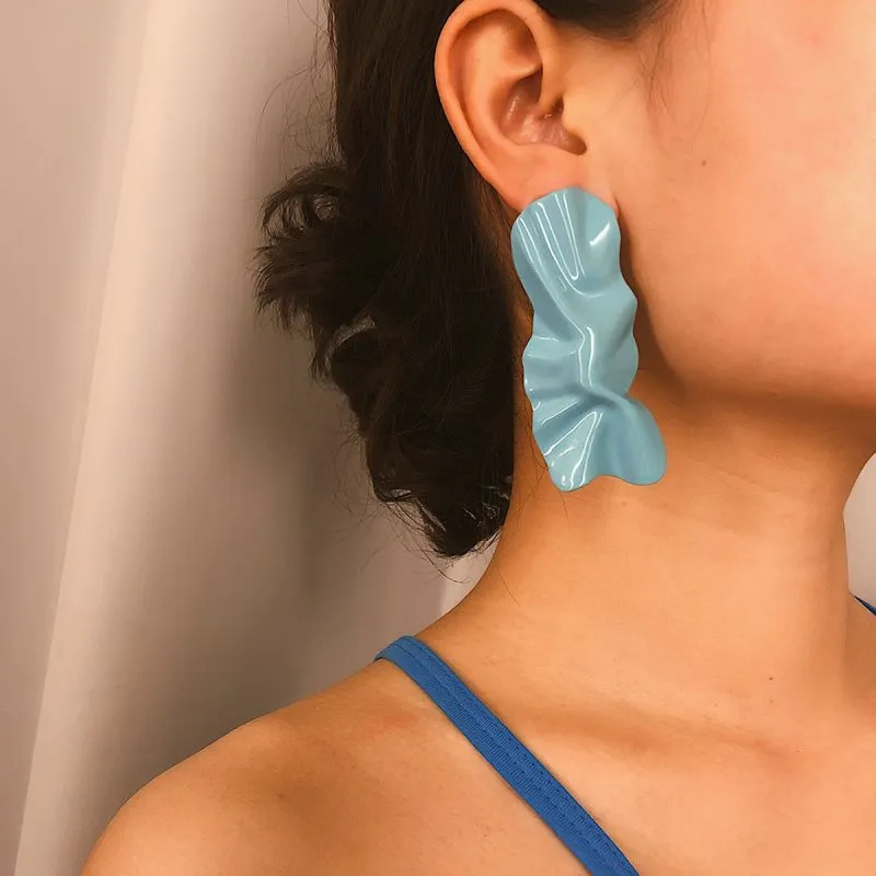 Fashion Candy Color Geometric Earrings
