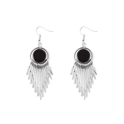 Women Elegant Geometric Tassel Earrings