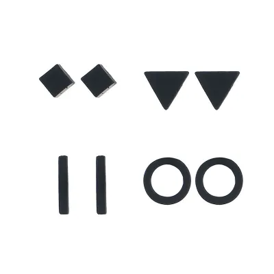 Simple Mini Geometric Pattern Women Alloy Stud Earrings