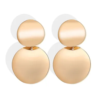 Exaggerated Women's Metal Geometric Earrings Fashion Jewelry