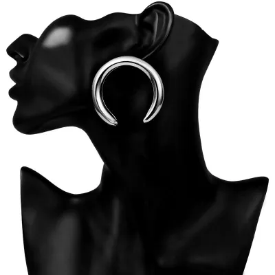 Punk Style Vintage Metal Geometric Stud Earrings for Women