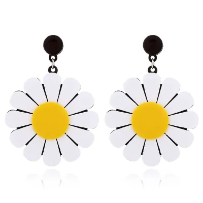 Fruits Series Acrylic Drop Earrings for Women Geometric Plastic Resin