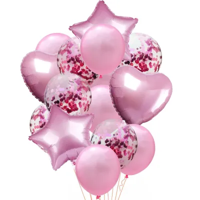 14 Pcs Wedding Party Birthday Decoration Balloons 14pcs/Set