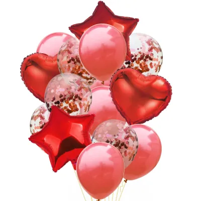 14 Pcs Wedding Party Birthday Decoration Balloons 14pcs/Set