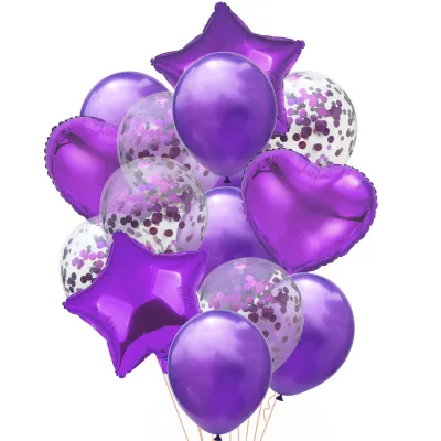 14 Pcs Wedding Party Birthday Decoration Balloons 14pcs/Set