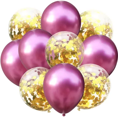 10 Pcs 12 Inches Round Balloons Wedding Birthday Party Decorations