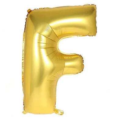 32 Inches Wholesale Party Shop Decoration A-M Gold Aluminum Foil Letter Balloons