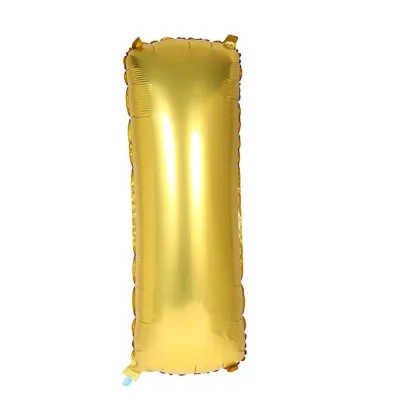 32 Inches Wholesale Party Shop Decoration A-M Gold Aluminum Foil Letter Balloons