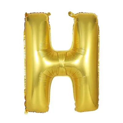 32 Inches Wholesale Party Shop Decoration A-M Gold Aluminum Foil Letter Balloons