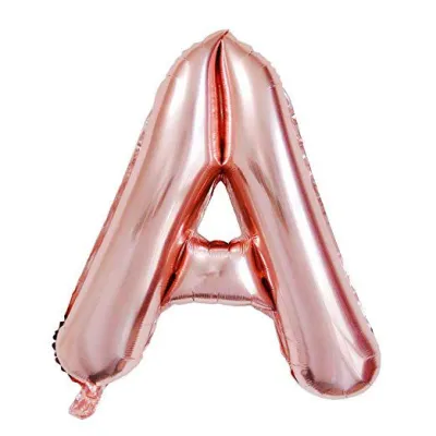 32 Inches Wholesale Party Shop Decoration A-M Rose Gold Aluminum Foil Letter Balloons