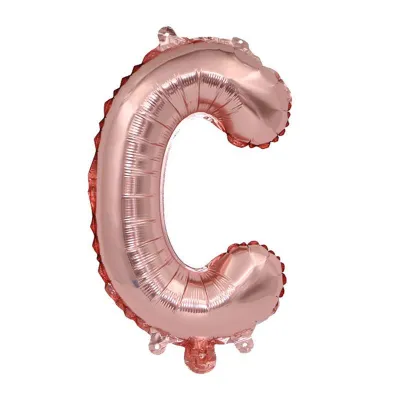 32 Inches Wholesale Party Shop Decoration A-M Rose Gold Aluminum Foil Letter Balloons