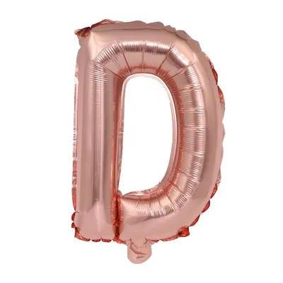 32 Inches Wholesale Party Shop Decoration A-M Rose Gold Aluminum Foil Letter Balloons