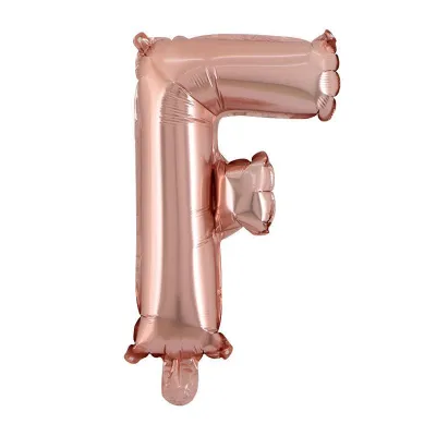 32 Inches Wholesale Party Shop Decoration A-M Rose Gold Aluminum Foil Letter Balloons